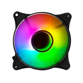 Ventilador Balam Rush Eolox Blaze EX90 ARGB, 120mm, 1200RPM, Negro - Incluye Hub Controlador