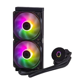 Cooler Master MasterLiquid 240L Core ARGB Enfriamiento Líquido para CPU, 2 x 120mm, 650-1750RPM