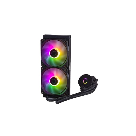 Cooler Master MasterLiquid 240L Core ARGB Enfriamiento Líquido para CPU, 2 x 120mm, 650-1750RPM