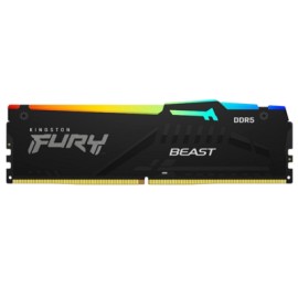 Kit Memoria RAM Kingston FURY Beast RGB DDR5, 5200MHz, 32GB (2 x 16GB), Non-ECC, CL40, XMP