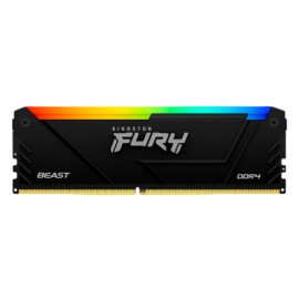 Kit Memoria RAM Kingston FURY Beast RGB DDR4, 3200MHz, 16GB (2 x 8GB), Non-ECC, CL16, XMP