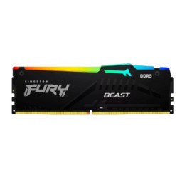 Kit Memoria RAM Kingston FURY Beast RGB DDR5, 6000MHz, 32GB (2 x 16GB), On-Die ECC, CL36, XMP