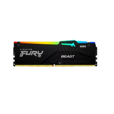 Kit Memoria RAM Kingston FURY Beast RGB DDR5, 6000MHz, 32GB (2 x 16GB), On-Die ECC, CL36, XMP