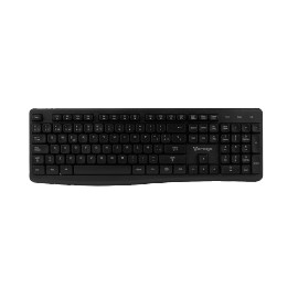 Teclado Vorago KM-200 V2, Inalámbrico, USB-A, Negro (Español)