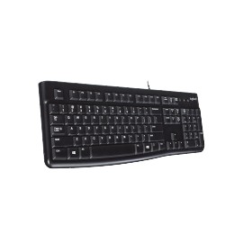 Teclado Logitech K120, USB, Alámbrico, Negro (Español)