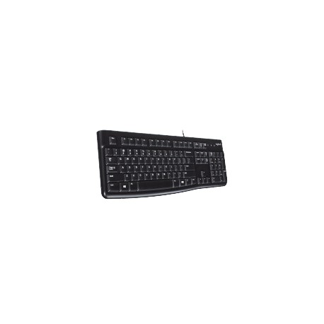 Teclado Logitech K120, USB, Alámbrico, Negro (Español)