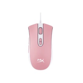 HyperX Pulsefire Core Rosa/Blanco - Ratón para Juegos RGB Rosa/Blanco,con Sensor Pixart 3327 de hasta 6200 PPP, 7 Botones progr