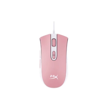 HyperX Pulsefire Core Rosa/Blanco - Ratón para Juegos RGB Rosa/Blanco,con Sensor Pixart 3327 de hasta 6200 PPP, 7 Botones progr