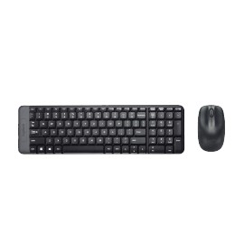 Kit de Teclado y Mouse Logitech MK220, Inalámbrico, USB, Negro (Español)