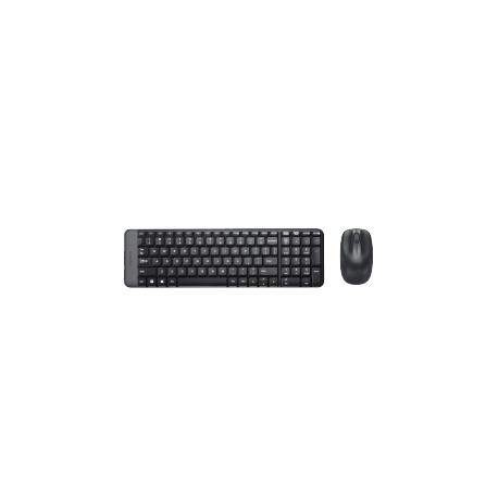 Kit de Teclado y Mouse Logitech MK220, Inalámbrico, USB, Negro (Español)