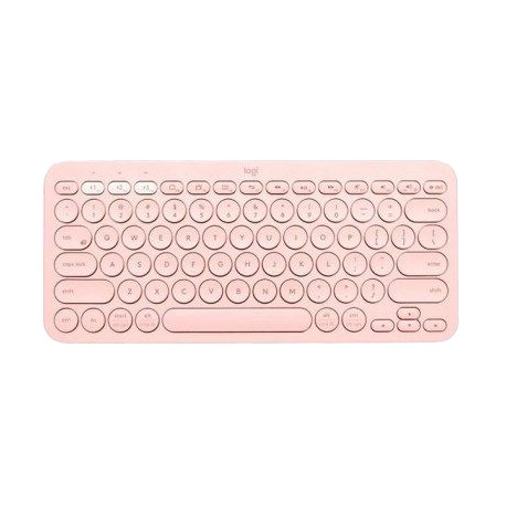 Teclado Logitech K380, Inalámbrico, Bluetooth, Rosa (Español)