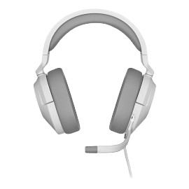 Corsair Audífonos Gamer HS55 SURROUND 7.1, Alámbrico, 1.8 Metros, 3.5mm/USB, Blanco