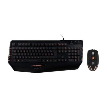 Kit Gamer de Teclado y Mouse Balamrush BR-912884, Alámbrico, USB, Negro (Español)
