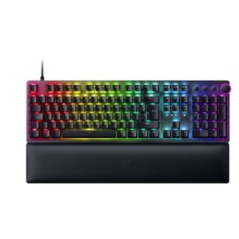 Teclado Gamer Razer Huntsman V2 RGB, Switch Óptico Clicky Purple, Alámbrico, Negro (Español)