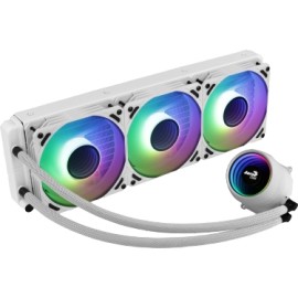 Aerocool Mirage L360 White ARGB Enfriamiento Liquido, 3 x 120mm, 600 - 2300RPM