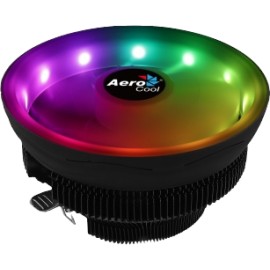 Disipador CPU Aerocool Core Plus RGB, 136mm, 600 - 1800RPM, Negro/Blanco